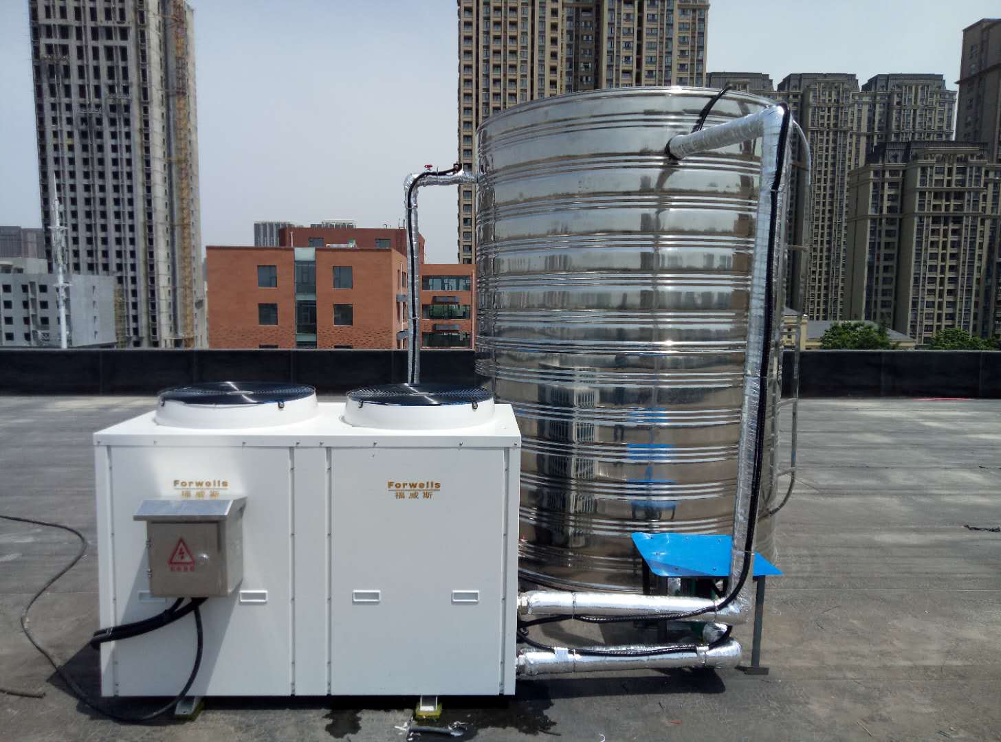 河南學(xué)校用空氣能熱水器，四季恒溫